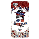 PERSONALIZED AMERICAN MAMA KID NAME PHONECASE T3Q