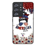 PERSONALIZED AMERICAN MAMA KID NAME PHONECASE T3Q