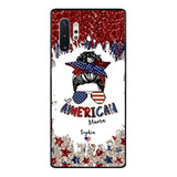 PERSONALIZED AMERICAN MAMA KID NAME PHONECASE T3Q