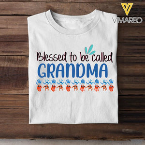 Personalized Blessed To be Called Grandma Tshirt Printed 22MAR-LN23