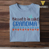 Personalized Blessed To be Called Grandma Tshirt Printed 22MAR-LN23
