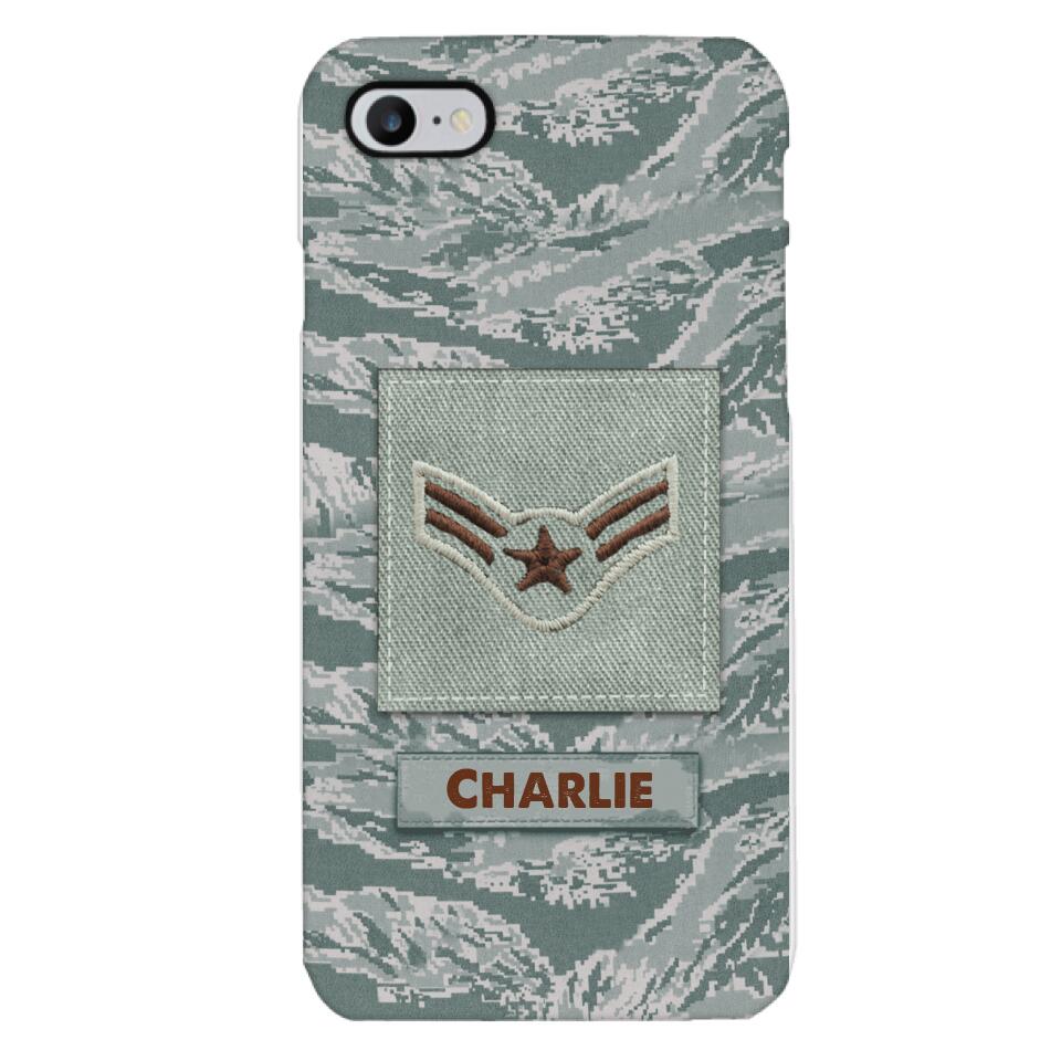 Personalized U.S Airforce Camo Phone Case Printed 22MAR-HC23