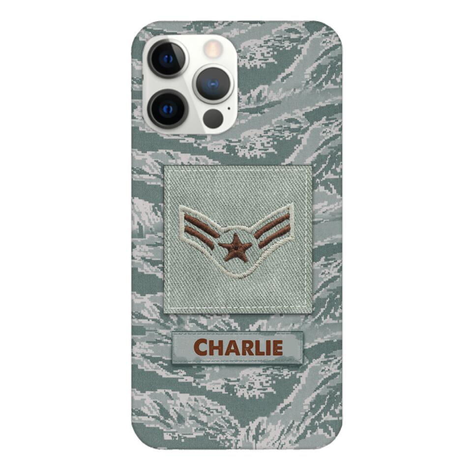 Personalized U.S Airforce Camo Phone Case Printed 22MAR-HC23