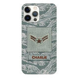 Personalized U.S Airforce Camo Phone Case Printed 22MAR-HC23