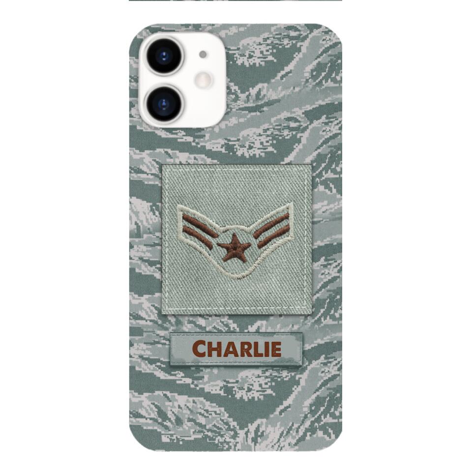 Personalized U.S Airforce Camo Phone Case Printed 22MAR-HC23
