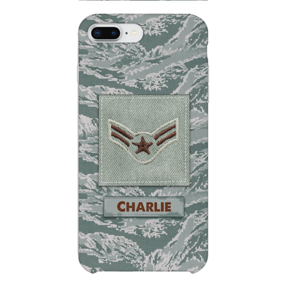 Personalized U.S Airforce Camo Phone Case Printed 22MAR-HC23
