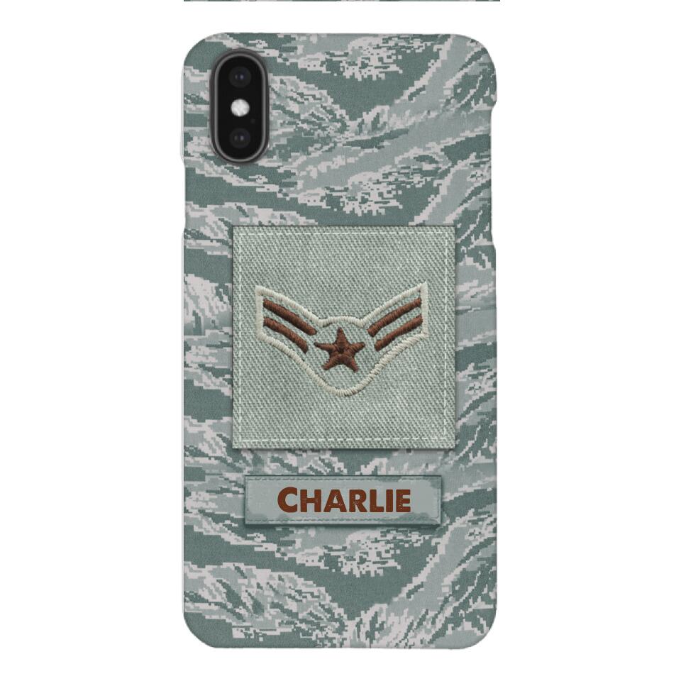 Personalized U.S Airforce Camo Phone Case Printed 22MAR-HC23