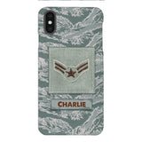 Personalized U.S Airforce Camo Phone Case Printed 22MAR-HC23
