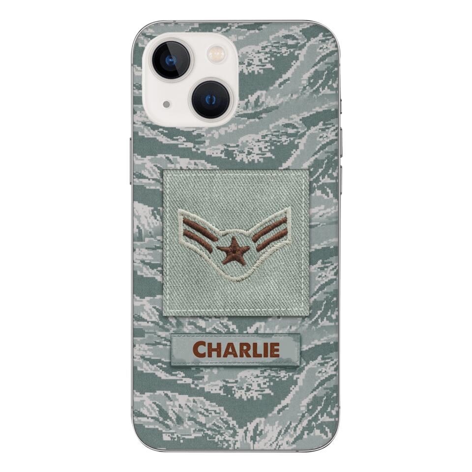 Personalized U.S Airforce Camo Phone Case Printed 22MAR-HC23