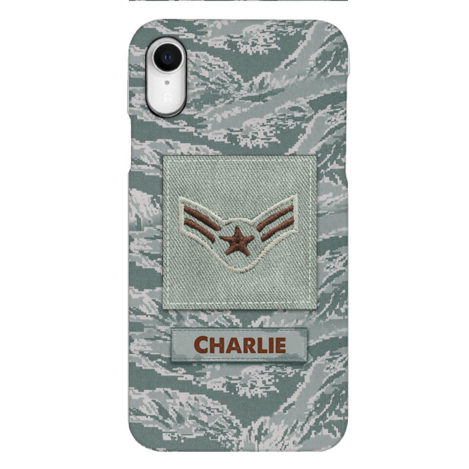 Personalized U.S Airforce Camo Phone Case Printed 22MAR-HC23