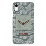 Personalized U.S Airforce Camo Phone Case Printed 22MAR-HC23
