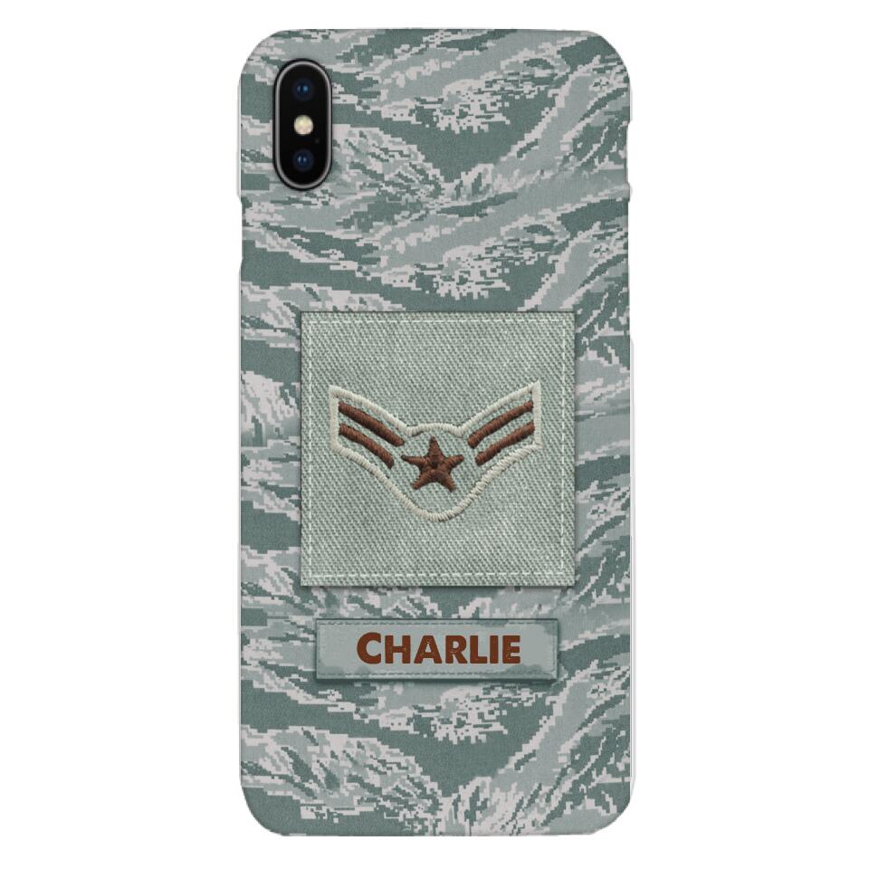 Personalized U.S Airforce Camo Phone Case Printed 22MAR-HC23