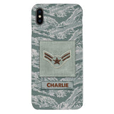 Personalized U.S Airforce Camo Phone Case Printed 22MAR-HC23
