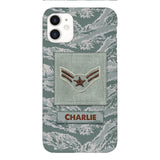 Personalized U.S Airforce Camo Phone Case Printed 22MAR-HC23