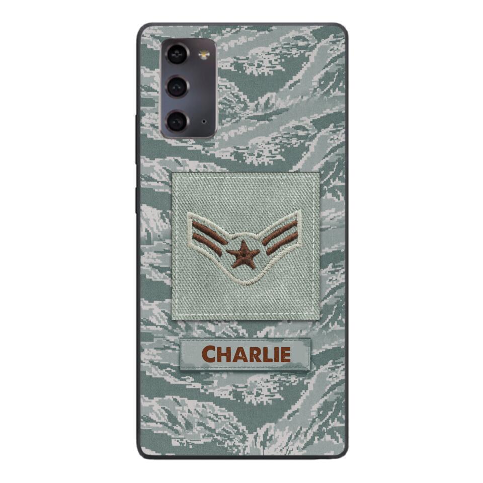 Personalized U.S Airforce Camo Phone Case Printed 22MAR-HC23