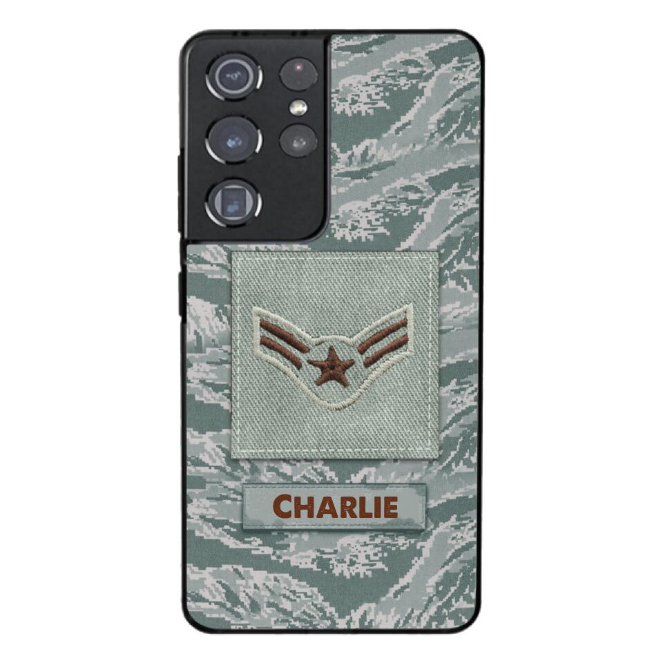 Personalized U.S Airforce Camo Phone Case Printed 22MAR-HC23