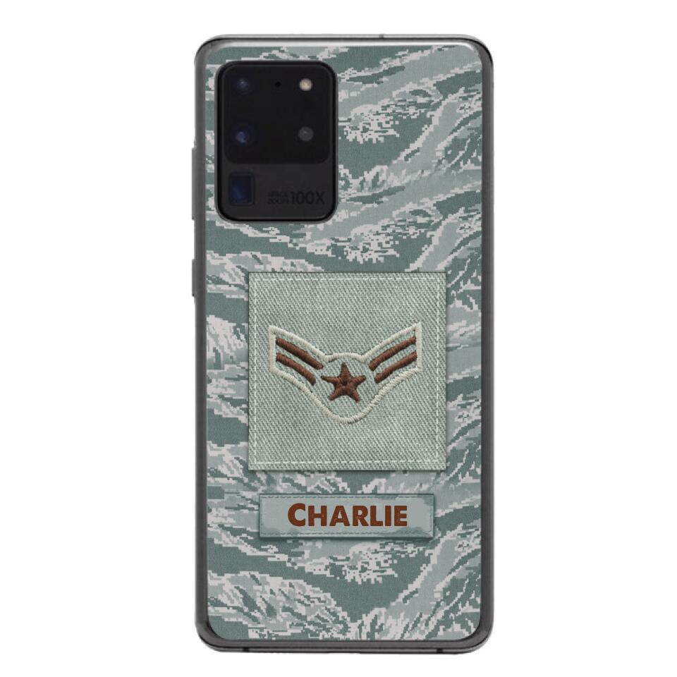Personalized U.S Airforce Camo Phone Case Printed 22MAR-HC23