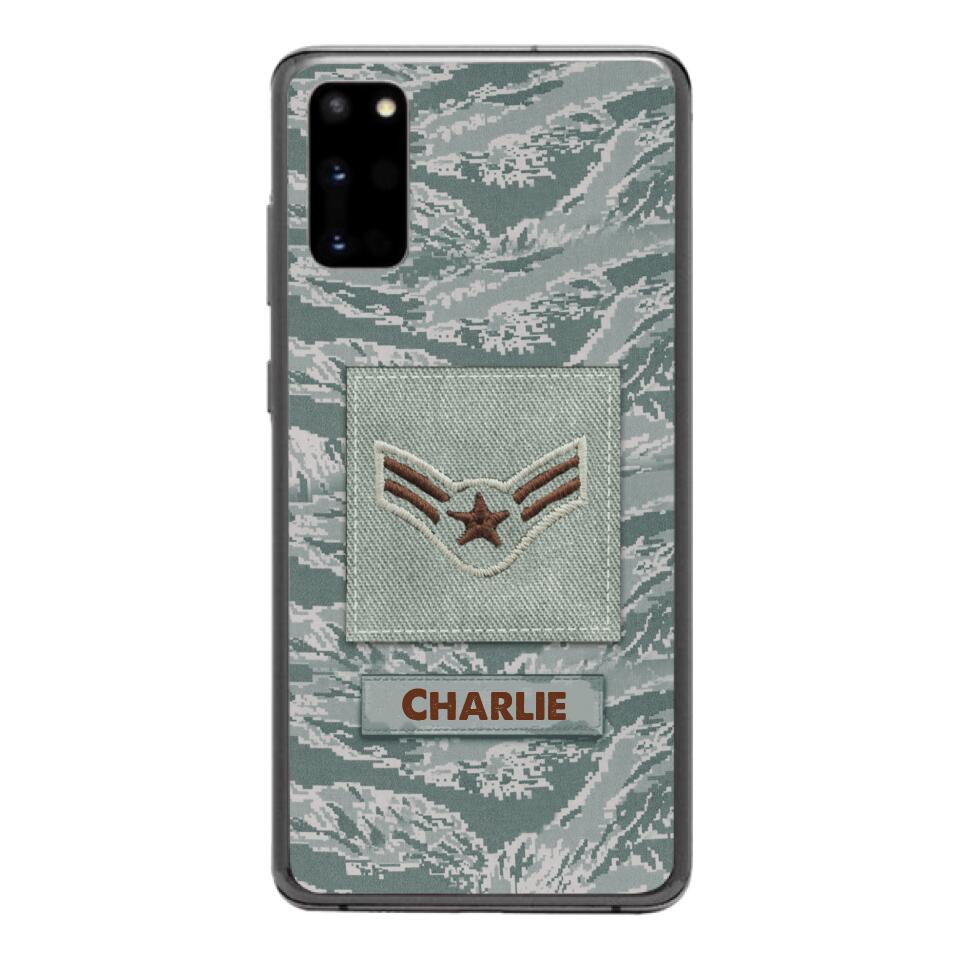 Personalized U.S Airforce Camo Phone Case Printed 22MAR-HC23
