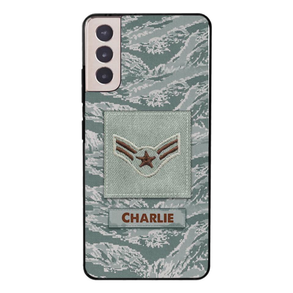Personalized U.S Airforce Camo Phone Case Printed 22MAR-HC23