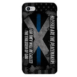 PERSONALIZED BLESSED ARE THE PEACE MAKERS UNITED STATES PHONCASE QTVQ2303