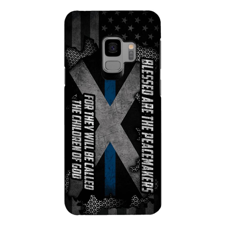 PERSONALIZED BLESSED ARE THE PEACE MAKERS UNITED STATES PHONCASE QTVQ2303