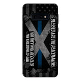 PERSONALIZED BLESSED ARE THE PEACE MAKERS UNITED STATES PHONCASE QTVQ2303