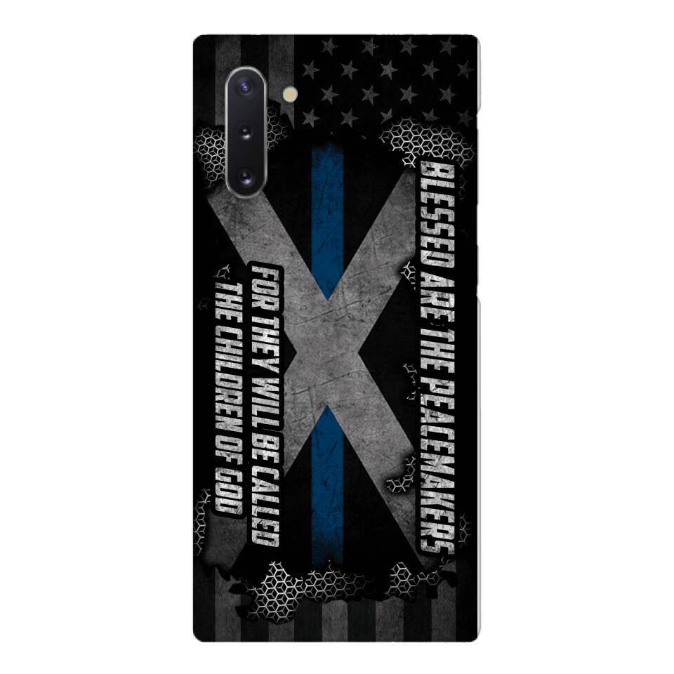 PERSONALIZED BLESSED ARE THE PEACE MAKERS UNITED STATES PHONCASE QTVQ2303