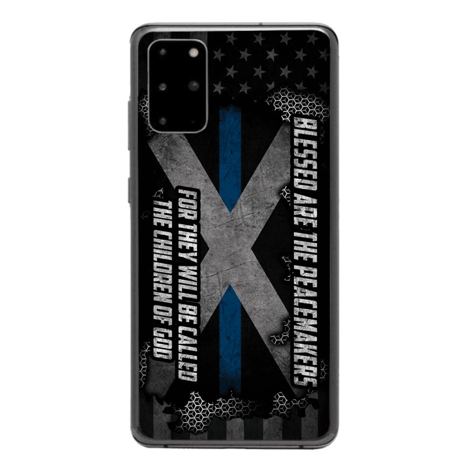 PERSONALIZED BLESSED ARE THE PEACE MAKERS UNITED STATES PHONCASE QTVQ2303