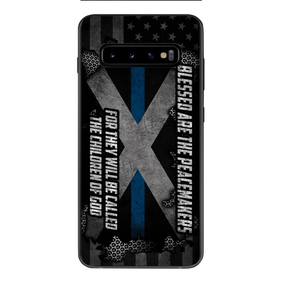 PERSONALIZED BLESSED ARE THE PEACE MAKERS UNITED STATES PHONCASE QTVQ2303