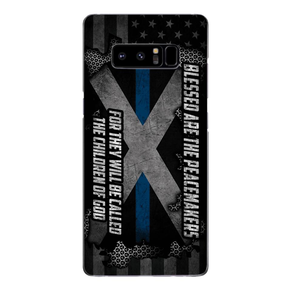 PERSONALIZED BLESSED ARE THE PEACE MAKERS UNITED STATES PHONCASE QTVQ2303