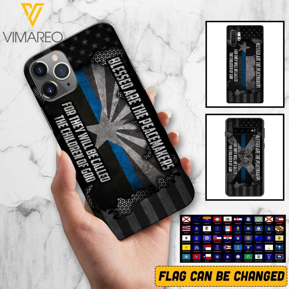 PERSONALIZED BLESSED ARE THE PEACE MAKERS UNITED STATES PHONCASE QTVQ2303
