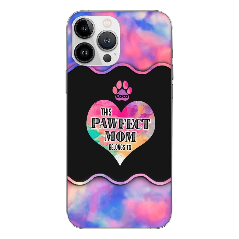 PERSONALIZED PAWFECT PHONCASE T3Q