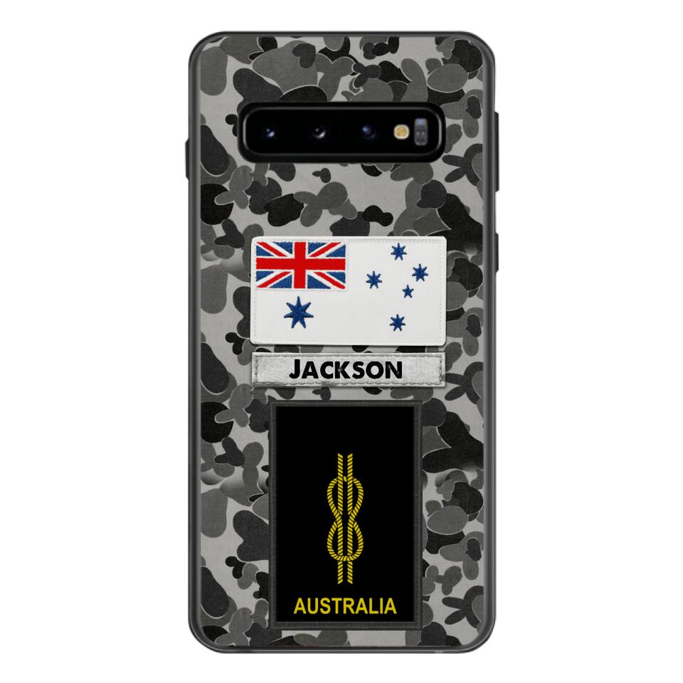 Personalized Australian Navy Camo Phone Case Printed 22MAR-LN24