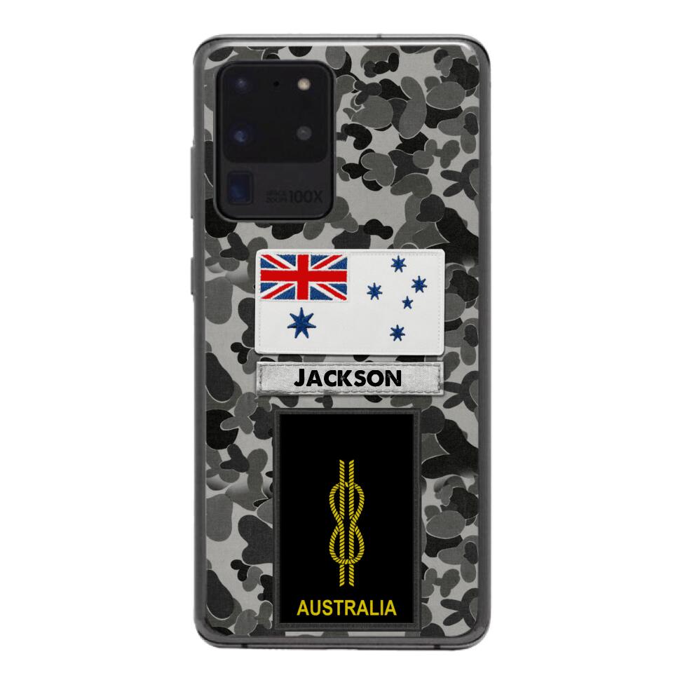 Personalized Australian Navy Camo Phone Case Printed 22MAR-LN24