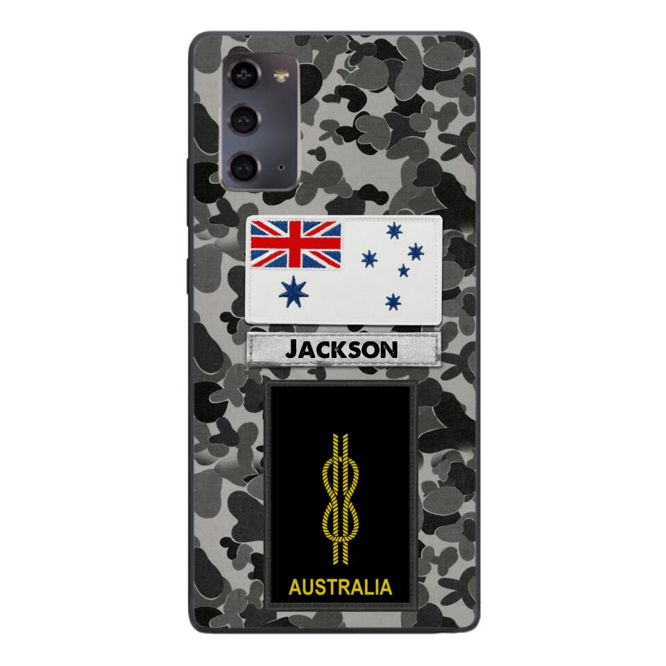 Personalized Australian Navy Camo Phone Case Printed 22MAR-LN24