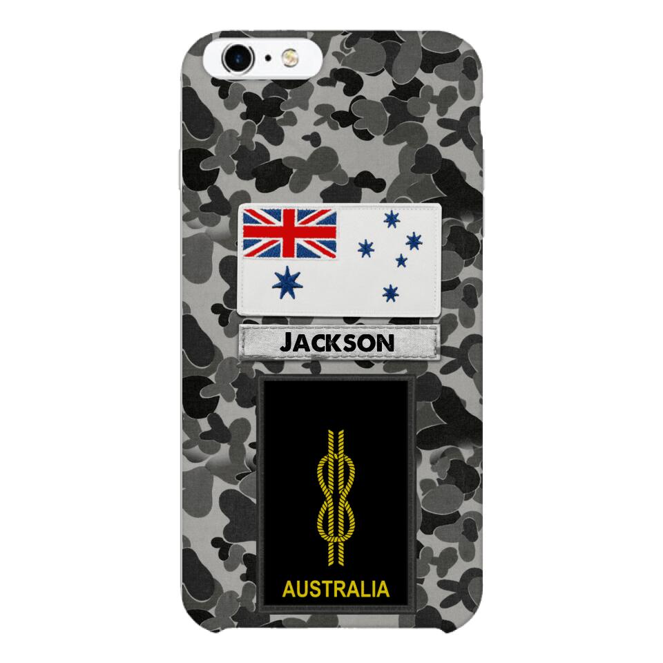 Personalized Australian Navy Camo Phone Case Printed 22MAR-LN24