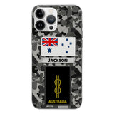 Personalized Australian Navy Camo Phone Case Printed 22MAR-LN24