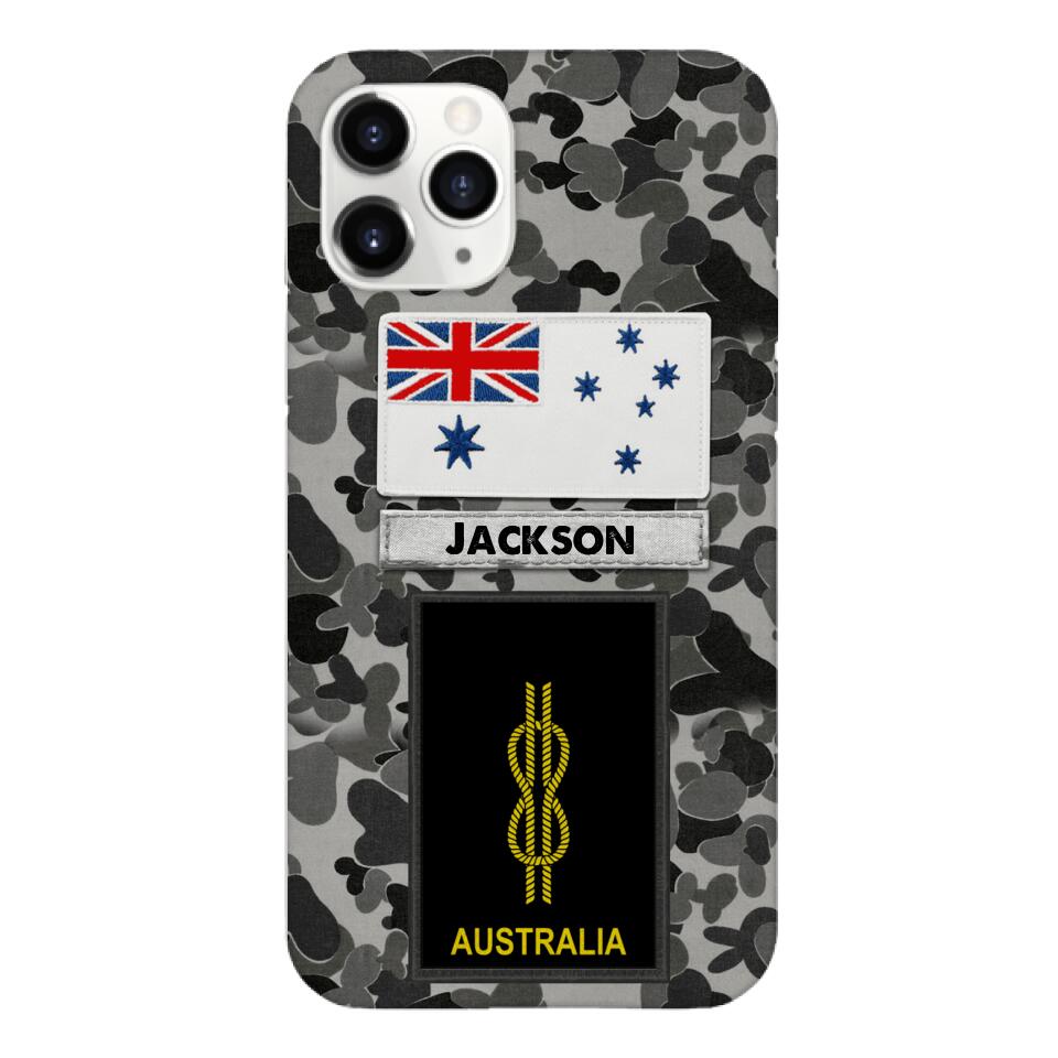 Personalized Australian Navy Camo Phone Case Printed 22MAR-LN24