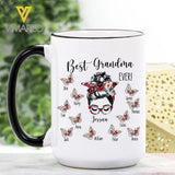 Personalized Best Grandma Ever White Mug Printed 22MAR-DT24