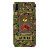 Personalized Netherland Soldier Camo Phone Case Printed 22MAR-HQ24
