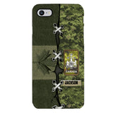 Personalized Canadian Soldier Camo Phone Case Printed V3Q 2503