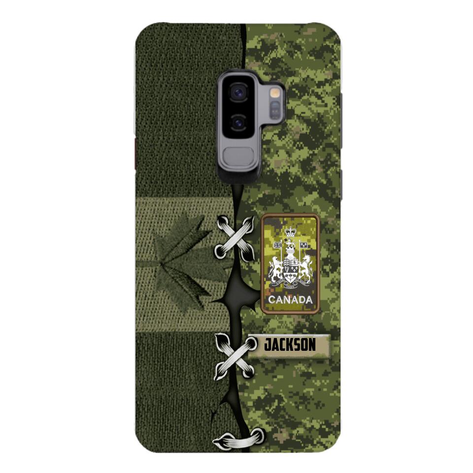 Personalized Canadian Soldier Camo Phone Case Printed V3Q 2503