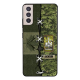 Personalized Canadian Soldier Camo Phone Case Printed V3Q 2503