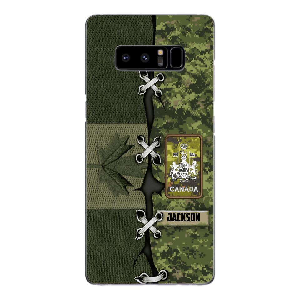 Personalized Canadian Soldier Camo Phone Case Printed V3Q 2503