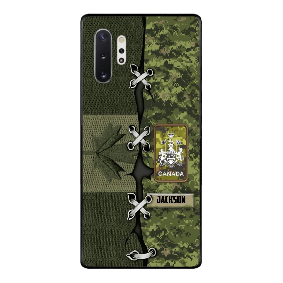 Personalized Canadian Soldier Camo Phone Case Printed V3Q 2503