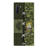 Personalized Canadian Soldier Camo Phone Case Printed V3Q 2503