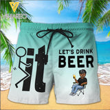PERSONALIZED LET'S DRINK BEER SHORTS QTMQ2503