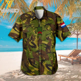 Personalized Netherlands Army Camo Hawaii Shirt Printed 22MAR-DT25