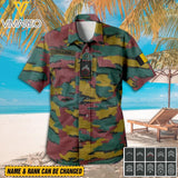 Personalized Belgium Army Camo Hawaii Shirt Printed 22MAR-DT25