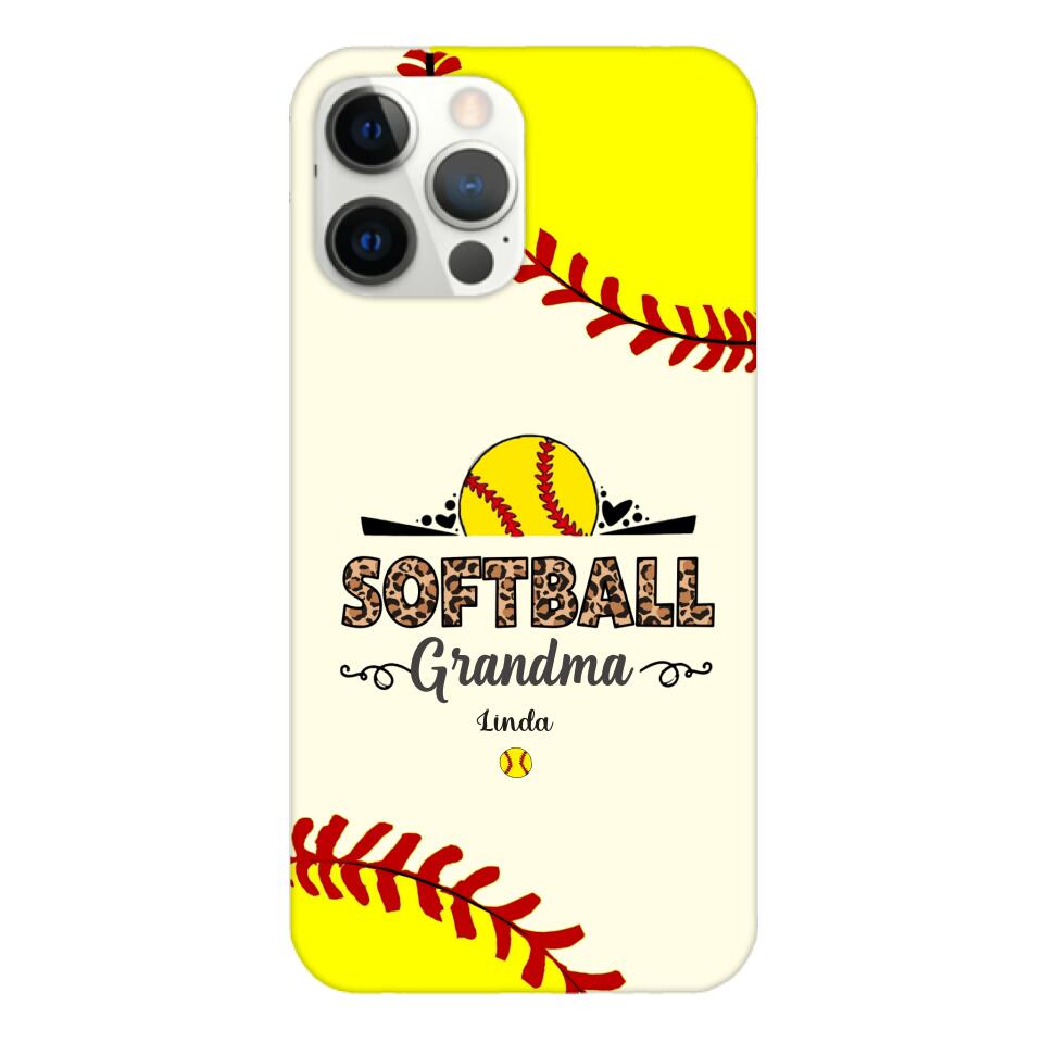 Personalized Softball Grandma Phone Case 3N 2503